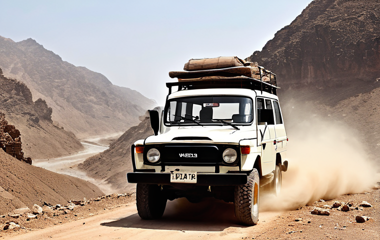 예멘 대중교통 체계 - **Prompt:** "A vibrant, realistic scene depicting a shared minibus, similar to an older Toyota Hiace...