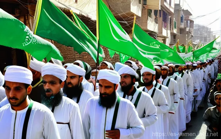 예멘 이슬람 명절 축제 - **A Joyful Yemeni Eid al-Fitr Family Gathering:**
    A warm and brightly lit interior of a traditio...