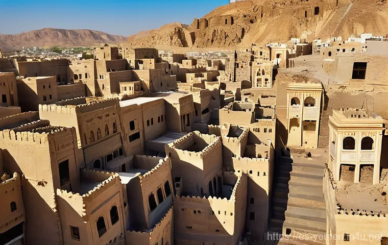 예멘의 이슬람 수니파와 시아파 비율 - **Prompt: "A breathtaking panoramic view of the ancient city of Shibam, Yemen, often called the 'Man...