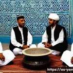 예멘 민족 구성과 부족 사회 - **Prompt 1: Yemeni Majlis and Hospitality**
    A group of Yemeni men of varying ages, dressed in tr...